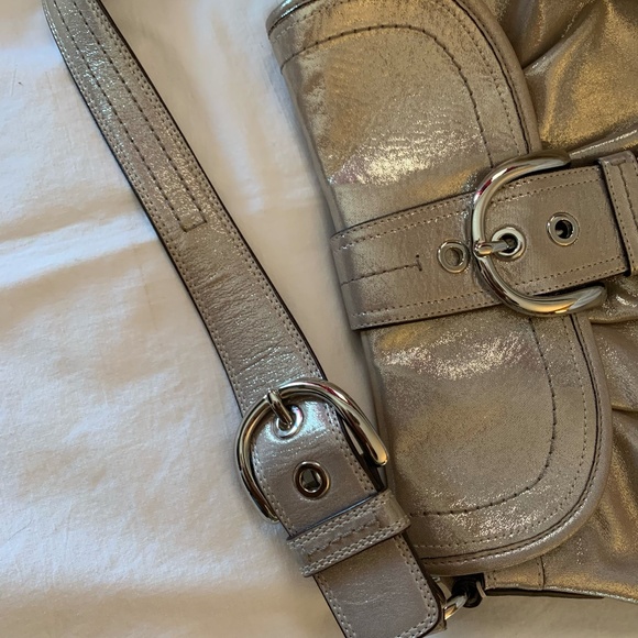 Coach champagne shimmer 'Soho Flap Shoulder Bag' - Picture 6 of 10